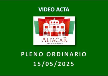 Pleno Ordinario de 15 de mayo de 2025
