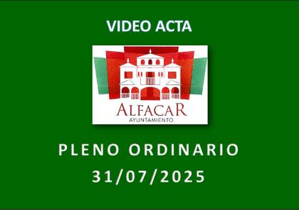 Pleno Ordinario de 31 de julio de 2025