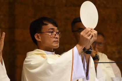 The first homily of Fr. Damo, SJ