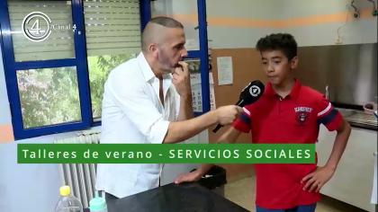  Visitamos los Talleres de Verano de Servicios Sociales.
