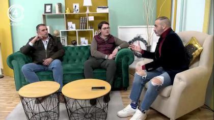 Visita al ático de Javier Melero y Paco Ballesteros para invitarnos a la charla-coloquio taurina 