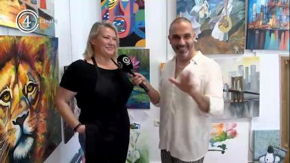 Visitamos el taller de pintura de la UP 2026