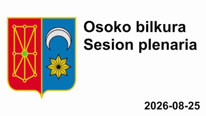 Pleno ordinario 25/08/2026 - 2026/08/25 Osoko bilkura